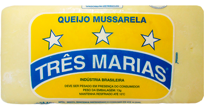 Queijo Mussarela Três Marias peça 4,2kg aproxi