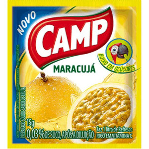 Camp - Refresco em Pó Sabor Maracujá 15g