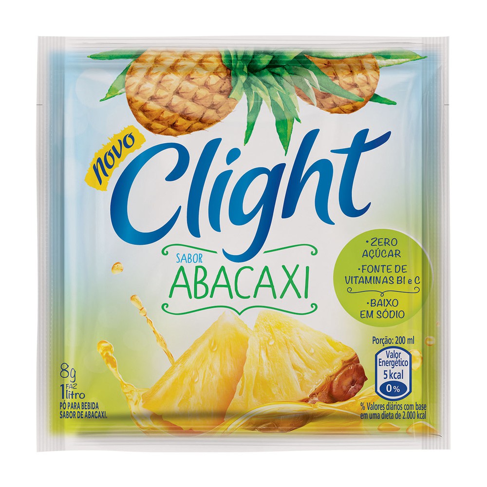 Clight - Refresco em Pó Sabor Abacaxi 8g