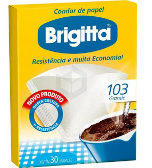 Brigitta - Filtro de Papel 103 Caixa com 30 Unidades