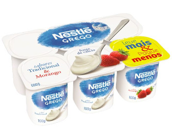 Nestlé - Iogurte Grego Sabores Tradicional e Morango 540g