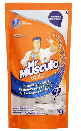 Mr. Músculo Refil Desinfetante Banheiro 400ml