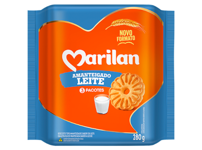 Amanteigado Sabor Leite Marilan 280g