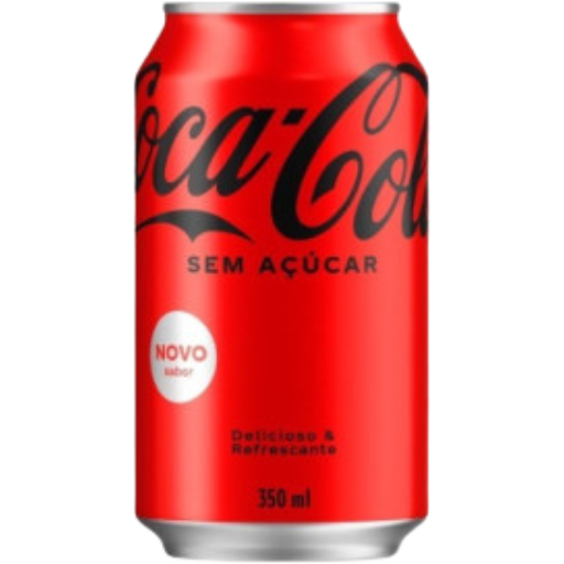 Refrigerante Coca-Cola sem Açúcar lata 350ml