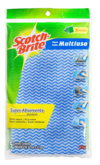 Scoth Brite - Pano Multiuso Azul 5 Unidades