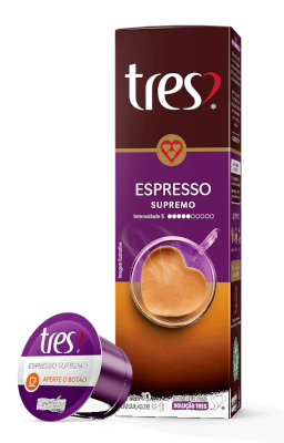 Café Espresso Supremo 3 Corações 10 Cápsulas