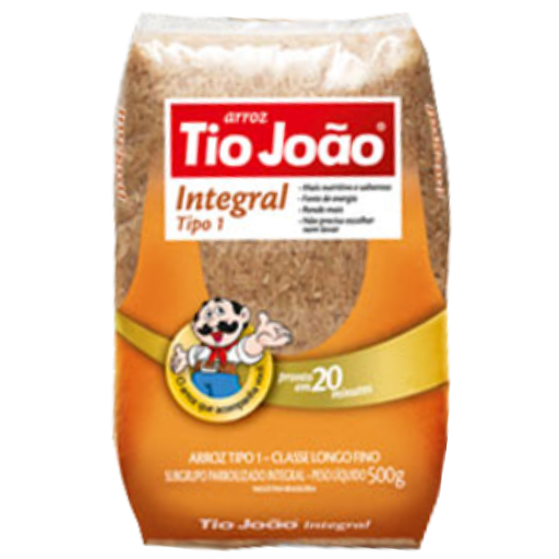 Arroz Integral Longo-Fino Tipo 1 Tio João 1 Kg