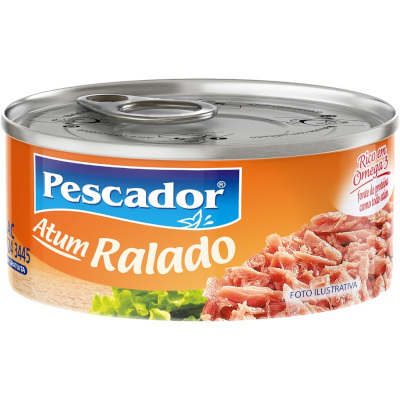 Atum Ralado em Óleo Pescador 140g