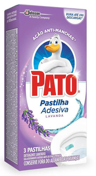 Desodorizador Sanitário Pato Pastilha Lavanda 3 Unid.