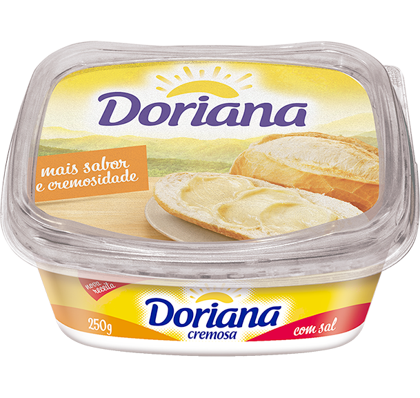 Margarina Cremosa Tradicional com Sal Doriana 250g