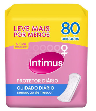Intimus - Protetor Diário Cuidado Diário 80 Unidades