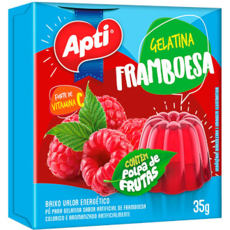 Apti - Gelatina em Pó Sabor Framboesa 35g
