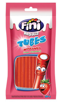 Fini - Bala de Gelatina Morango Tubes 80g
