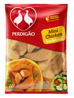 Perdigão - Empanado de Frango Tradicional Mini Chicken 3Kg