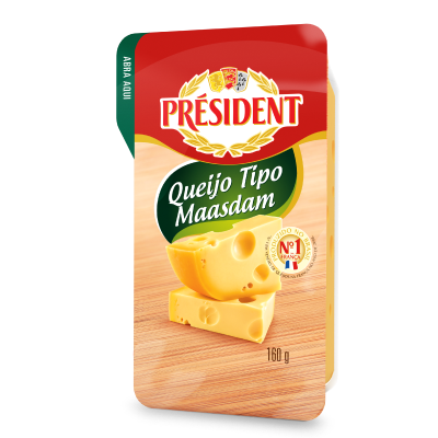 Queijo Tipo Maasdam Président 160g