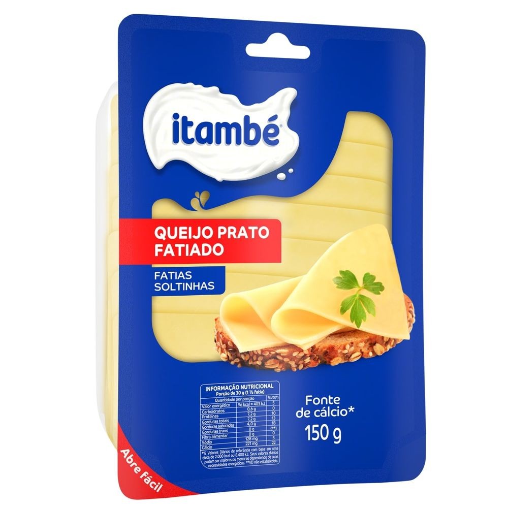 Queijo Prato Fatiado Itambé 150g