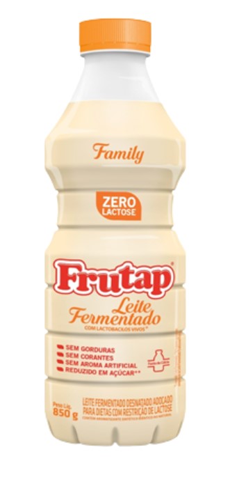 Frutap - Leite Fermentado Desnatado Zero Lactose Family 850g