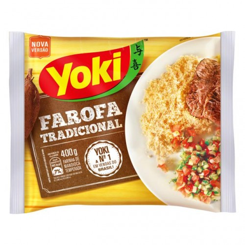 Farofa de Mandioca Temperada Yoki 400g