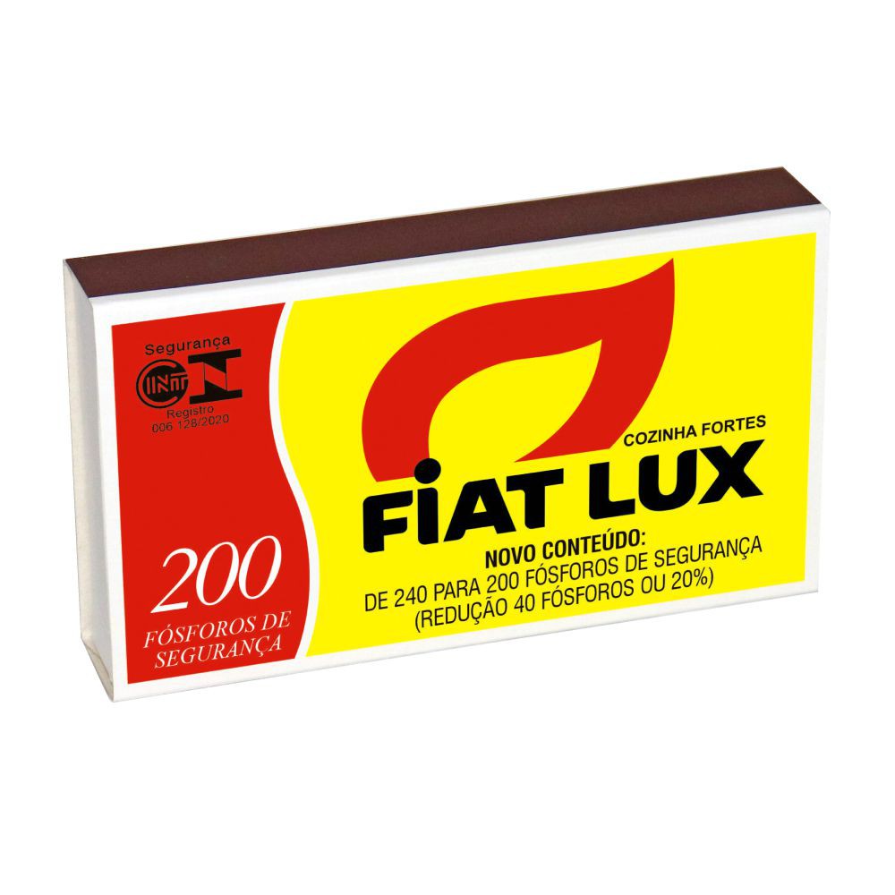 Fiat Lux - Fósforo de Cozinha 200 Unidades