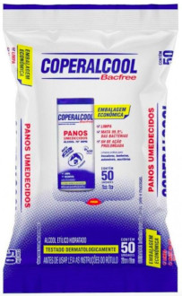 Coperalcool - Panos Umedecidos Álcool 70º INPM 50 Unidades
