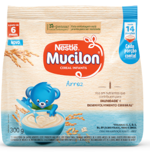 Cereal Infantil para Preparo de Mingau Sabor Arroz Mucilon 300g