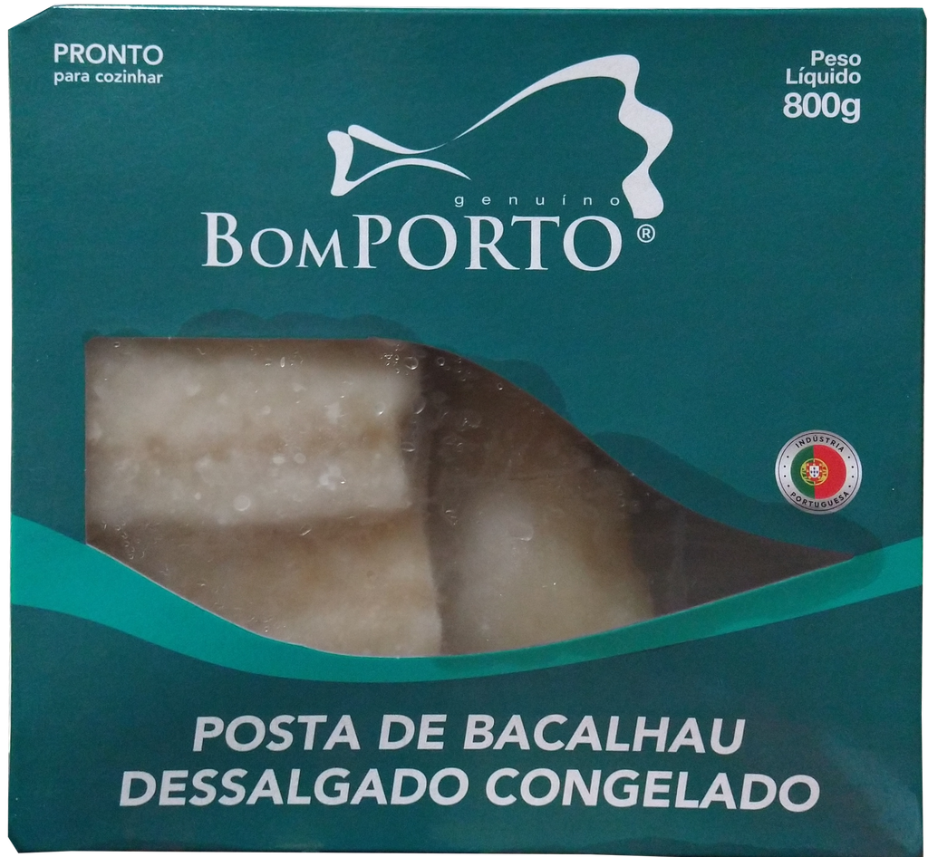 Posta de Bacalhau Dessalgado Bom Porto 800g