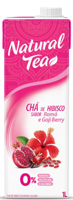 Natural Tea - Chá de Hibisco Sabor Romã e Goji Berry 1L
