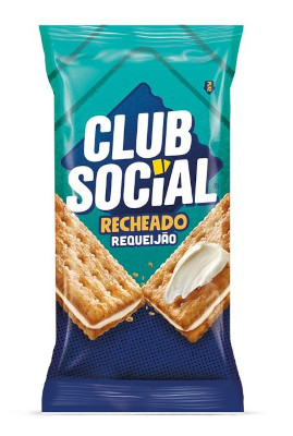 Club Social - Biscoito Salgado Recheado Requeijão 106g