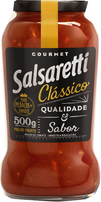 Molho de Tomate Gourmet Salsaretti Clássico 500g