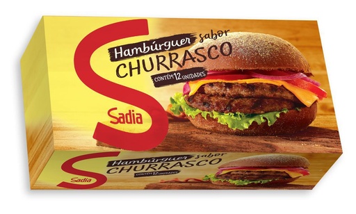 Hambúrguer Bovino Sadia Sabor Churrasco 672g