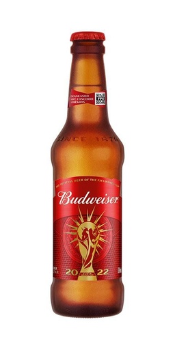 [2203.00.00] Budweiser - Cerveja Garrafa 330ml