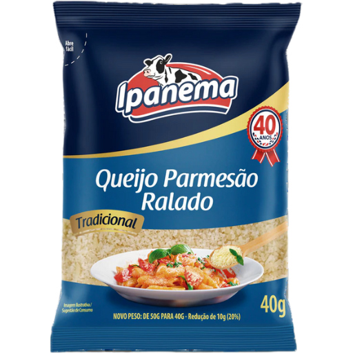 [0406.20.00] Queijo Parmesão Ralado Ipanema 40g
