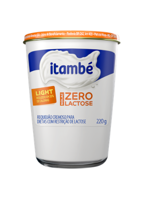 Requeijão Cremoso Itambé Light Zero Lactose 220g