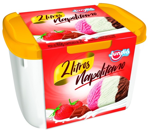 Jundiá - Sorvete Napolitano 2L