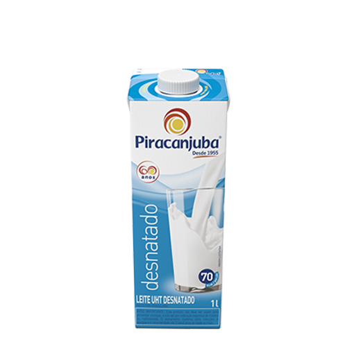 Leite Desnatado Piracanjuba com Tampa 1L