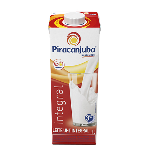 Leite Integral Piracanjuba com Tampa 1L 