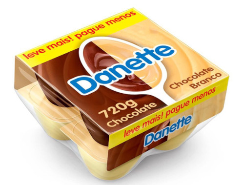 Danette Chocolate Branco e Preto 720g