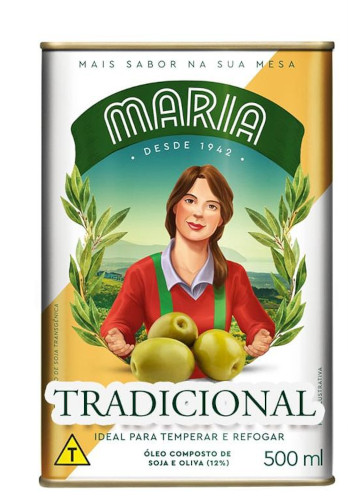 [1517.90.10] Óleo Composto de Soja e Oliva Tradicional Maria 500ml