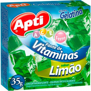Apti - Gelatina em Pó Sabor Limão 35g
