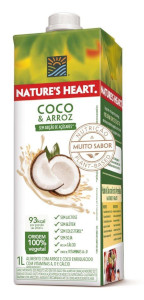 Natures Heart - Bebida Vegetal Coco e Arroz 1L