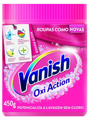 Tira Manchas em Pó Vanish Sem Cloro Oxi Action 450g