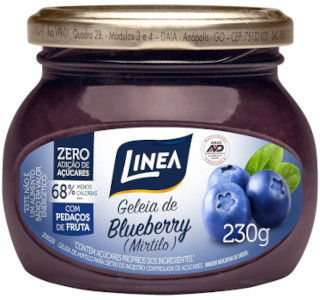 Geleia de Mirtilo Zero Açúcar Linea 230g