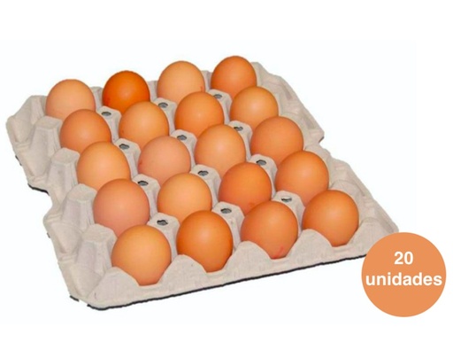 Ovo Vermelho Grande Caipira 20 Unid.