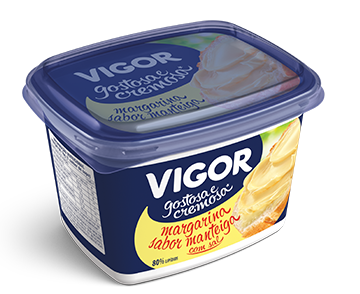 Margarina Sabor Manteiga com Sal 80% de Lipídios Vigor 500g