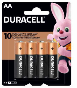Pilha AA Duracell 4 Unidades