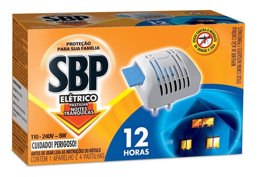 SBP - Repelente Elétrico 1 Aparelho e 4 Pastilhas