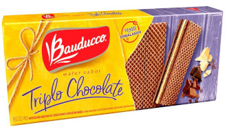 Bauducco - Wafer Sabor Triplo Chocolate 140g