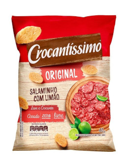 Crocantíssimo - Salgadinho Original Salame com Limão 40g
