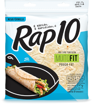 [1905.90.10] Rap 10 Pão Tortilha Muito Fit 297g
