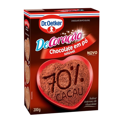 Dr. Oetker - Chocolate em Pó Solúvel 70% Cacau DeCoração 200g